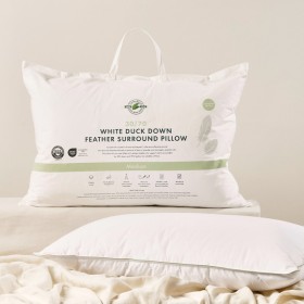 3070-Duck-Down-Feather-Surround-Medium-Pillow-by-Greenfirst on sale