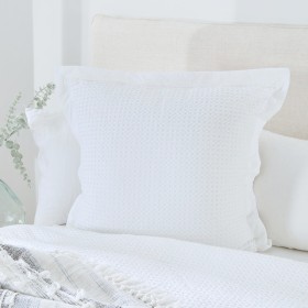 Waffle-White-European-Pillowcase-by-MUSE on sale