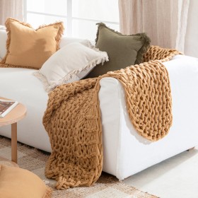 Luna-Chunky-Knit-Throw-by-MUSE on sale