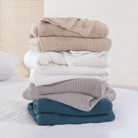 Knit-Weave-360gsm-Cotton-Blanket-by-Hilton on sale