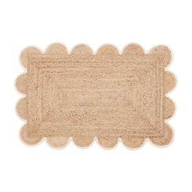 Aria+Scalloped+Natural%2FWhite+Jute+Indoor+Mat+by+Habitat