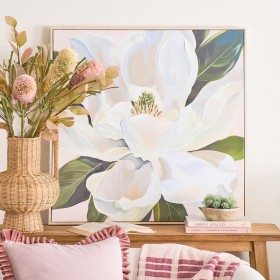 Brookfield+Flower+Framed+Canvas+Wall+Art