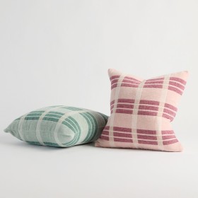 Esme-Check-Chenille-Reversible-Cushion-by-MUSE on sale