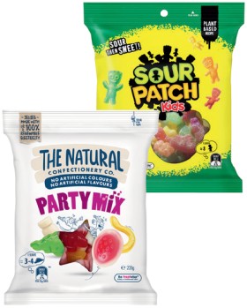 The-Natural-Confectionery-Co-130230g-Sour-Patch-Kids-Bag-190g-or-Pascall-Lollies-150300g-Selected-Varieties on sale