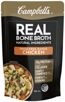 NEW+Campbell%26rsquo%3Bs+Real+Bone+Broth+500mL+Selected+Varieties