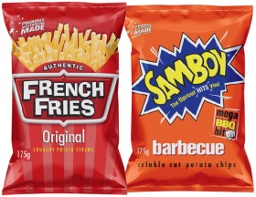 French+Fries+or+Samboy+Potato+Chips+175g+Selected+Varieties