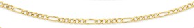 9ct-Gold-45cm-Solid-Figaro-51-Chain on sale
