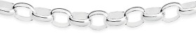 Sterling+Silver+50cm+Oval+Belcher+Chain