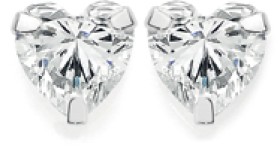 Sterling-Silver-6mm-Heart-Cubic-Zirconia-Lightweight-Claw-Studs on sale