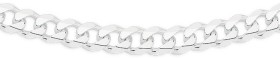 Sterling-Silver-50cm-Solid-Bevelled-Curb-Chain on sale
