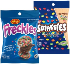 Allen%26rsquo%3Bs+Freckles%2C+Jaffas+or+Nestl%26eacute%3B+Smarties+Share+Pack+160g