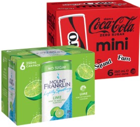 Coca%E2%80%91Cola%2C+Sprite%2C+Fanta%2C+Mount+Franklin+or+Deep+Spring+6x250mL+Selected+Varieties