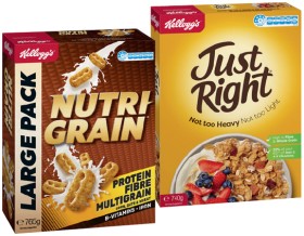 Kellogg%26rsquo%3Bs+Nutri%E2%80%91Grain+Cereal+765g%2C+Just+Right+740g+or+Coco+Pops+650g