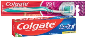 Colgate+Toothpaste+110%E2%80%91120g%2C+Zig+Zag+Toothbrush+1+Pack+or+Total+Tartar+Control+Dental+Floss+25m+Selected+Varieties