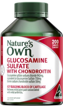 Nature%26%23039%3Bs+Own+Glucosamine+Sulfate+With+Chondroitin+Tablets+200+Pack