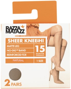Razza+Nylon+Bonezapper+Pantyhose+Knee+Hi+2+Pack