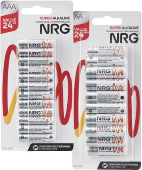 NRG+Batteries+AA+or+AAA+24+Pack