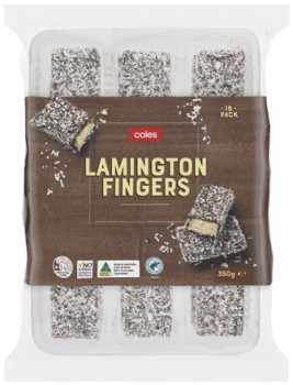 Coles+Bakery+Lamington+Finger+18+Pack+350g