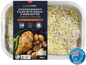 Coles+Made+Easy+Chicken+Breasts+Filled+with+Garlic+%26amp%3B+Herb+Butter+500g