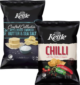 Kettle+Potato+Chips+or+Crafted+Collection+150g-165g