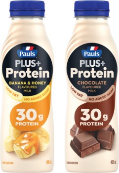 Pauls+Plus+Protein+Flavoured+Milk+400mL