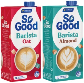 Sanitarium+So+Good+Barista+Oat+Milk+or+Almond+Milk+1+Litre