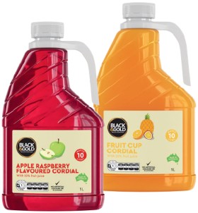 NEW+Black+%26amp%3B+Gold+Cordial+1+Litre+Selected+Varieties
