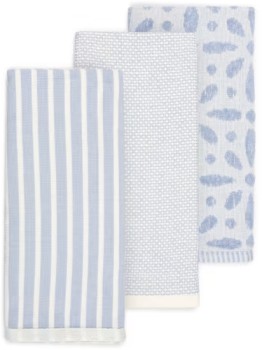 3+Pack+Tile+Blue+Tea+Towels