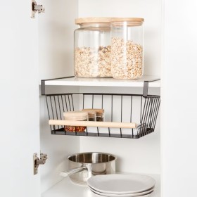Wire+and+Wood+Undershelf+Basket