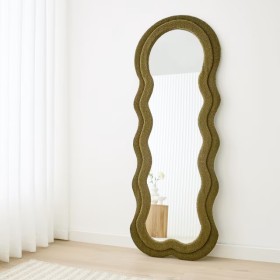 Wavy+Boucle+Floor+Mirror