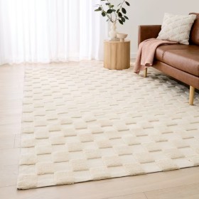 Check+Rug+-+Natural%2C+Extra+Large+-+270cm+x+180cm