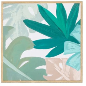 Green+Palm+Framed+Canvas