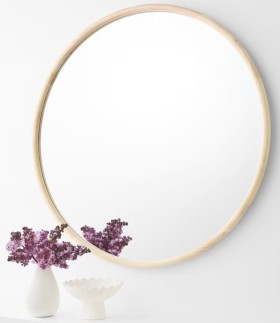 Wooden-Framed-Mirror on sale