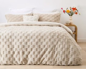 Check+Quilt+Cover+Set+-+Super+King+Bed%2C+Beige