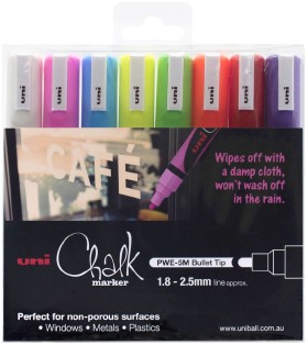 Uni-Liquid-Chalk-Marker-Bullet-Assorted-8-Pack on sale