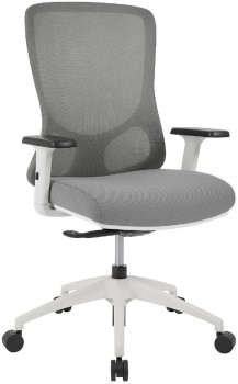 JBurrows-Halifax-Ergonomic-Chair-GreyWhite on sale