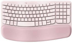 Logitech-Wave-Keys-Ergonomic-Wireless-Keyboard-Rose on sale