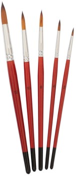 Born-Round-Taklon-Paintbrush-Set-5-Pack on sale