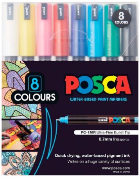 POSCA-PC1MR-Paint-Markers-Assorted-8-Pack on sale