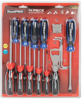 NEW-ToolPRO-14-Pce-Screwdriver-Set on sale