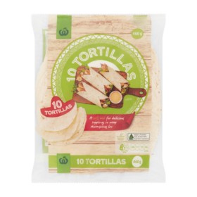 Woolworths+Tortillas+460g+Pk+10