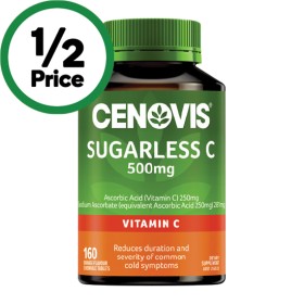 Cenovis+Sugarless+C+500mg+Chewable+Tablets+Pk+160%7E