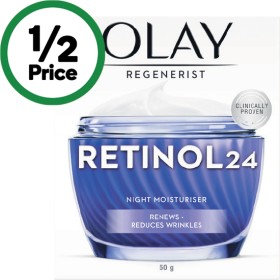 Olay-Regenerist-Retinol-24-Night-Moisturiser-Face-Cream-50g on sale