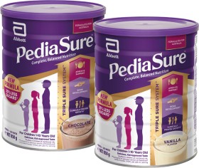 PediaSure-Chocolate-or-Vanilla-Flavour-850g on sale
