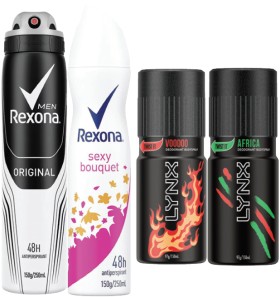 Assorted+Deodorants+Lynx+96g-165g+or+Rexona+145-150g
