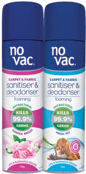 No+Vac+Foam+Carpet+Deodoriser+418g+3+Assorted+or+Instant+Spot+%26amp%3B+Stain+Remover+500ml