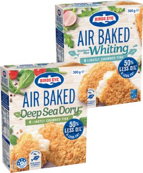 Birds+Eye+Air+Baked+Crumbed+Fish+250%E2%80%91380g+Selected+Varieties