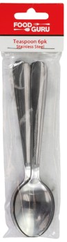 Food+Guru+Cutlery+Stainless+Steel+Teaspoon+6+Pack
