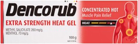 Dencorub-Extra-Strength-Heat-Gel-100g on sale