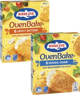 Birds-Eye-Oven-Bake-Fish-Fillets-425g on sale
